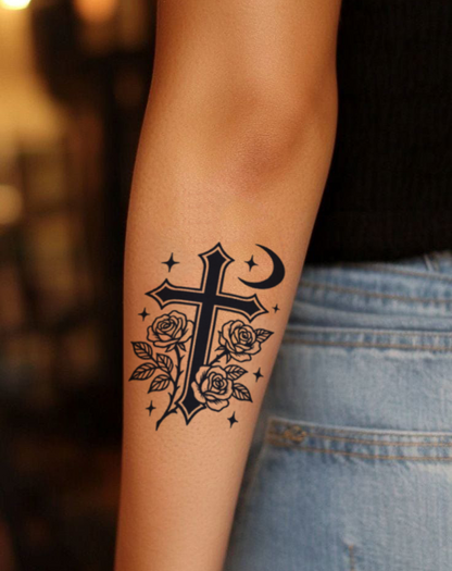 Gothic Rose Cross