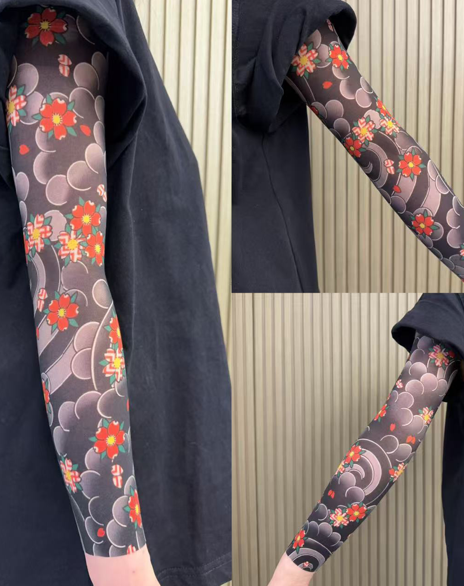Floral Tattoo Arm Sleeve