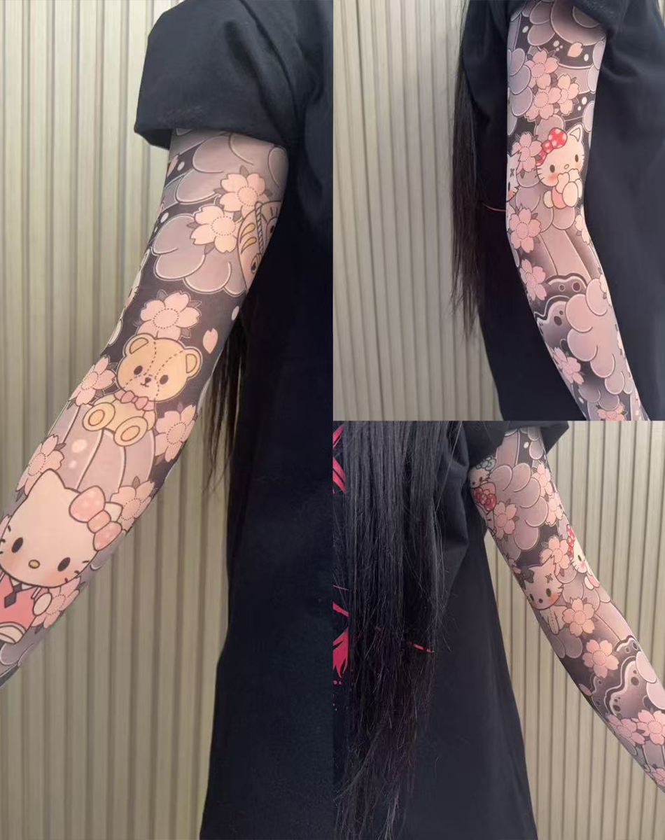 Floral Tattoo Arm Sleeve