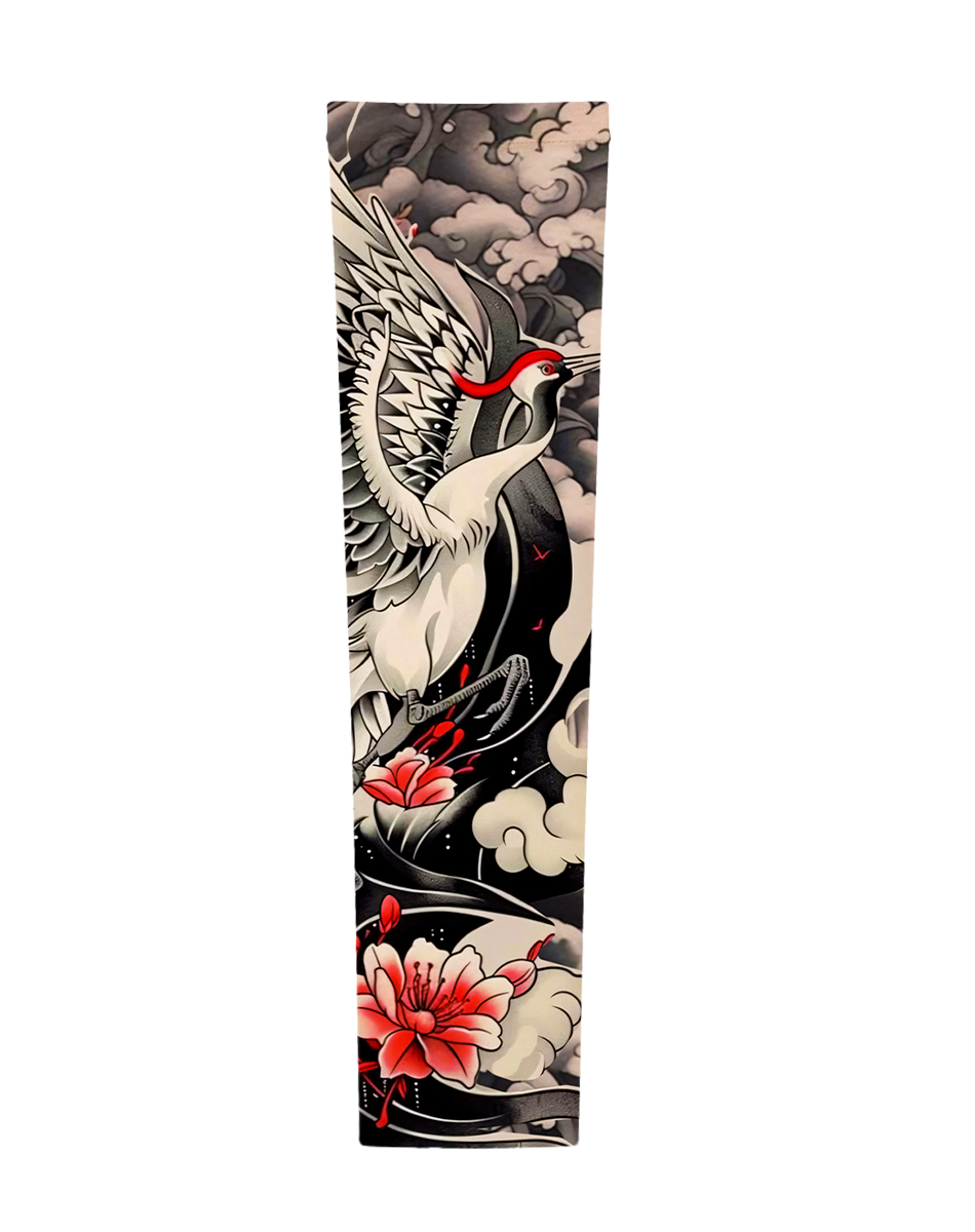 Crimson Bloom & Crane