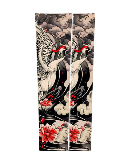 Crimson Bloom & Crane