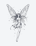 Bezauberndes Feen-Schmetterlings-Tattoo