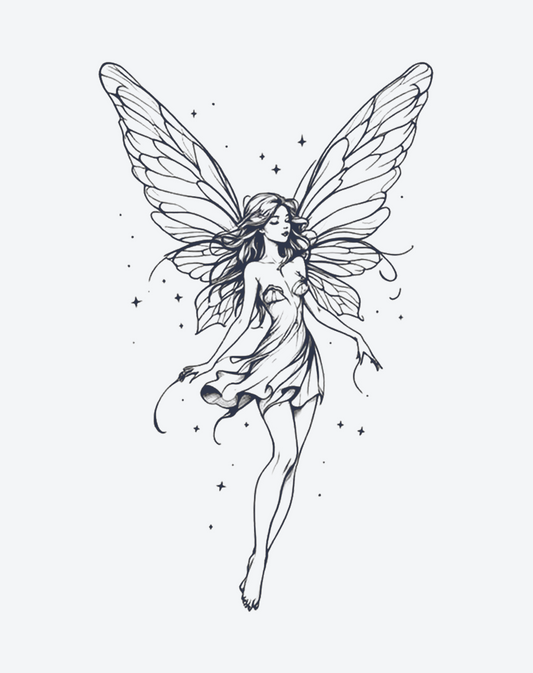 Enchanting Fairy Butterfly Tattoo