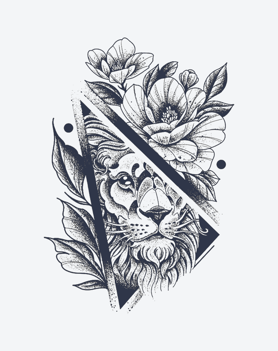 Lion Bloom Geometric