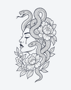 メデューサの花の蛇