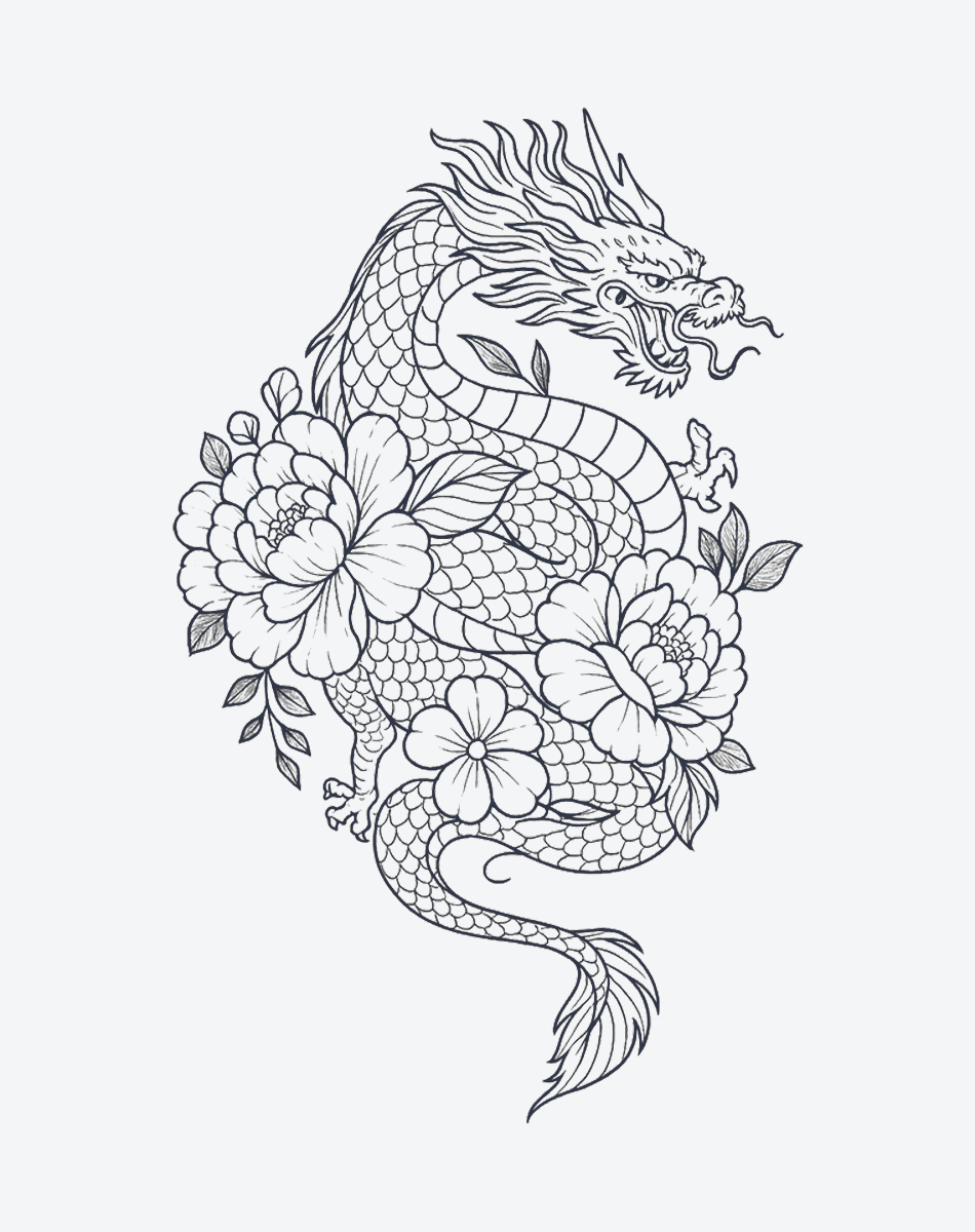 Dragon & Peony