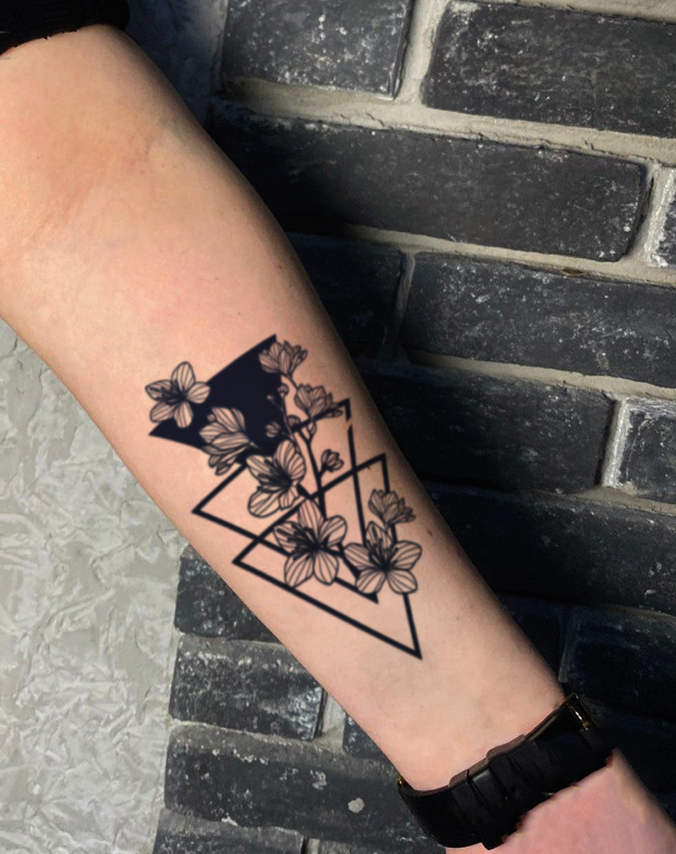 Geometric Floral Bloom