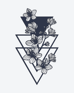 Geometric Floral Bloom