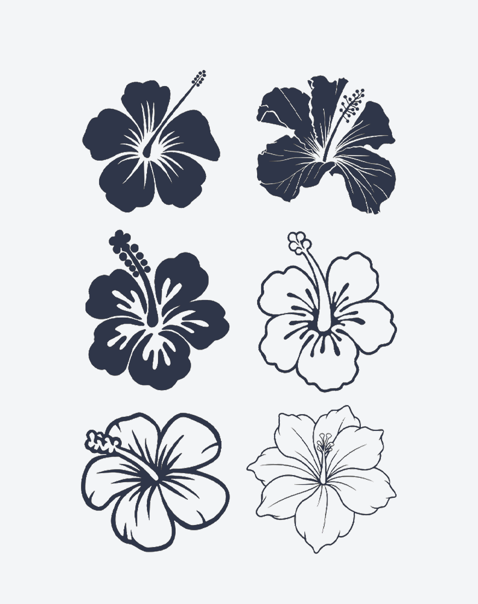 Island Blossom Decals