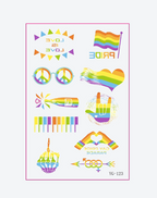 Vibrant Pride Temporary Tattoos – Safe & Stylish