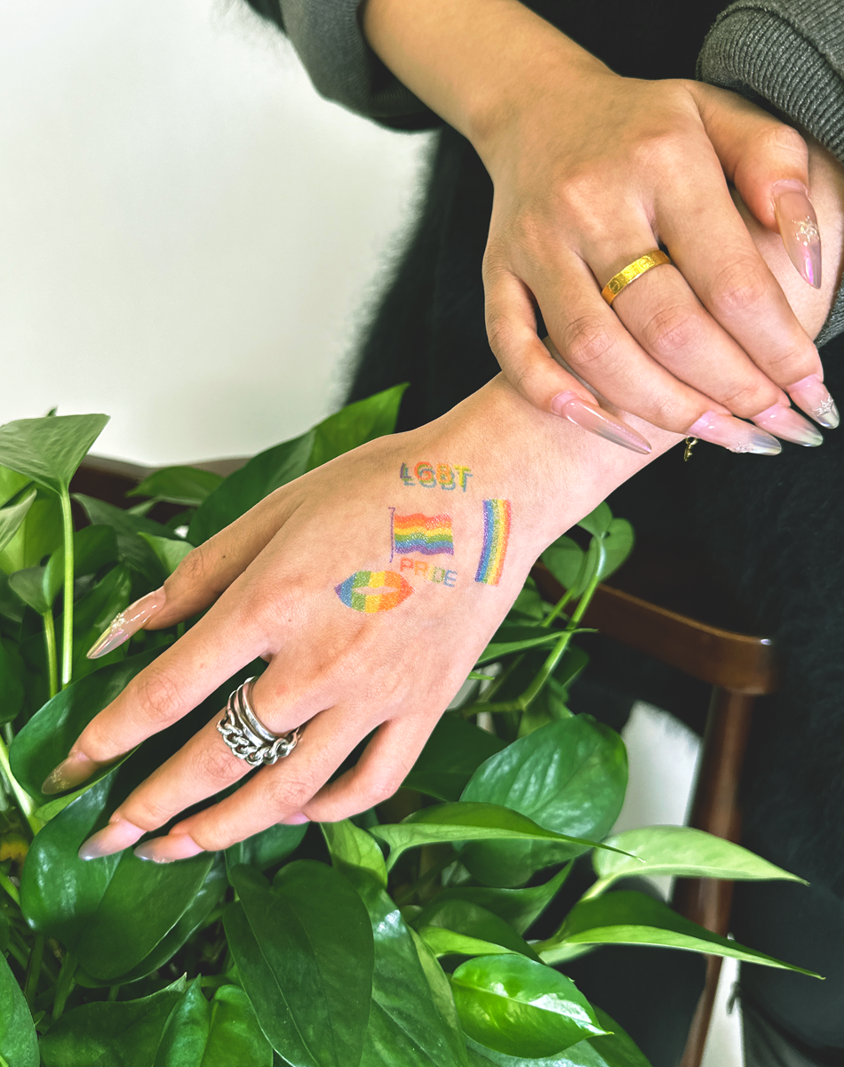 Vibrant Pride Temporary Tattoos