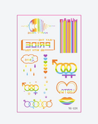 Rainbow Unity Temporary Tattoos – Colorful & Safe