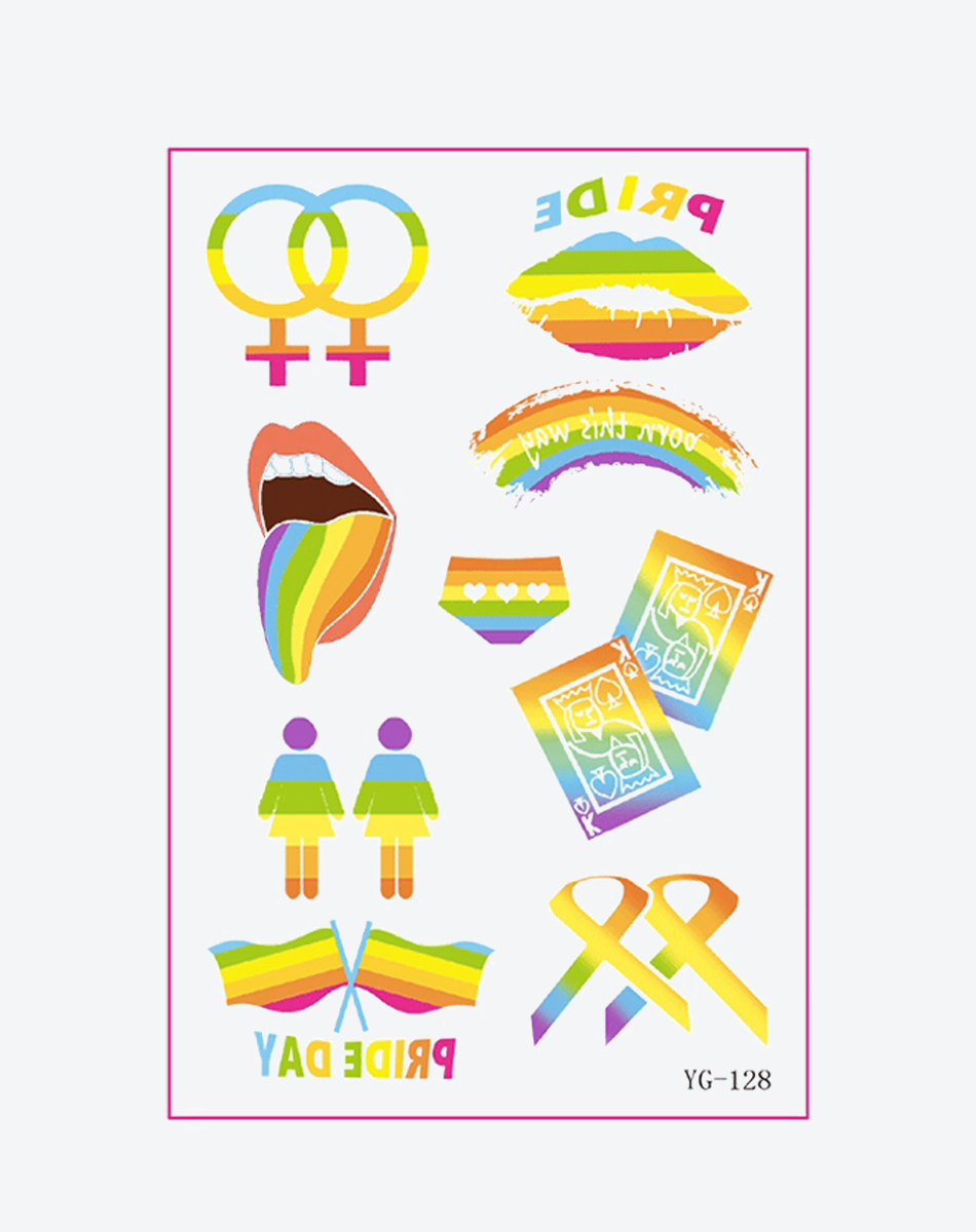 Rainbow Unity Temporary Tattoos – Express Yourself