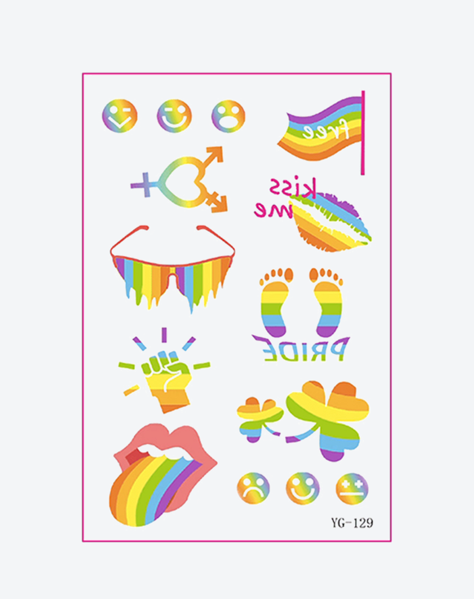 Rainbow Unity Temporary Tattoos