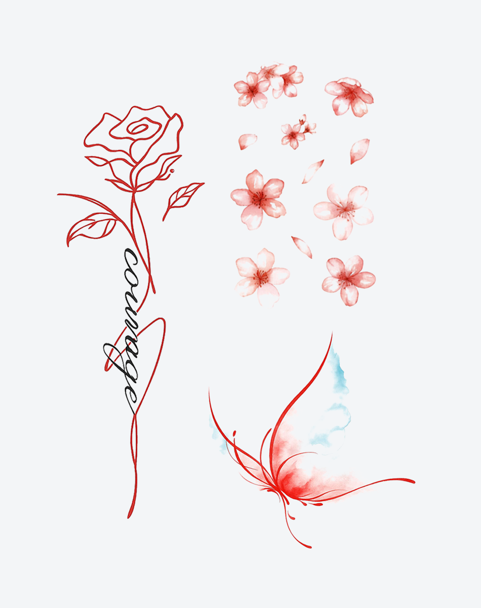 Courage & Bloom Butterfly（3pieces）