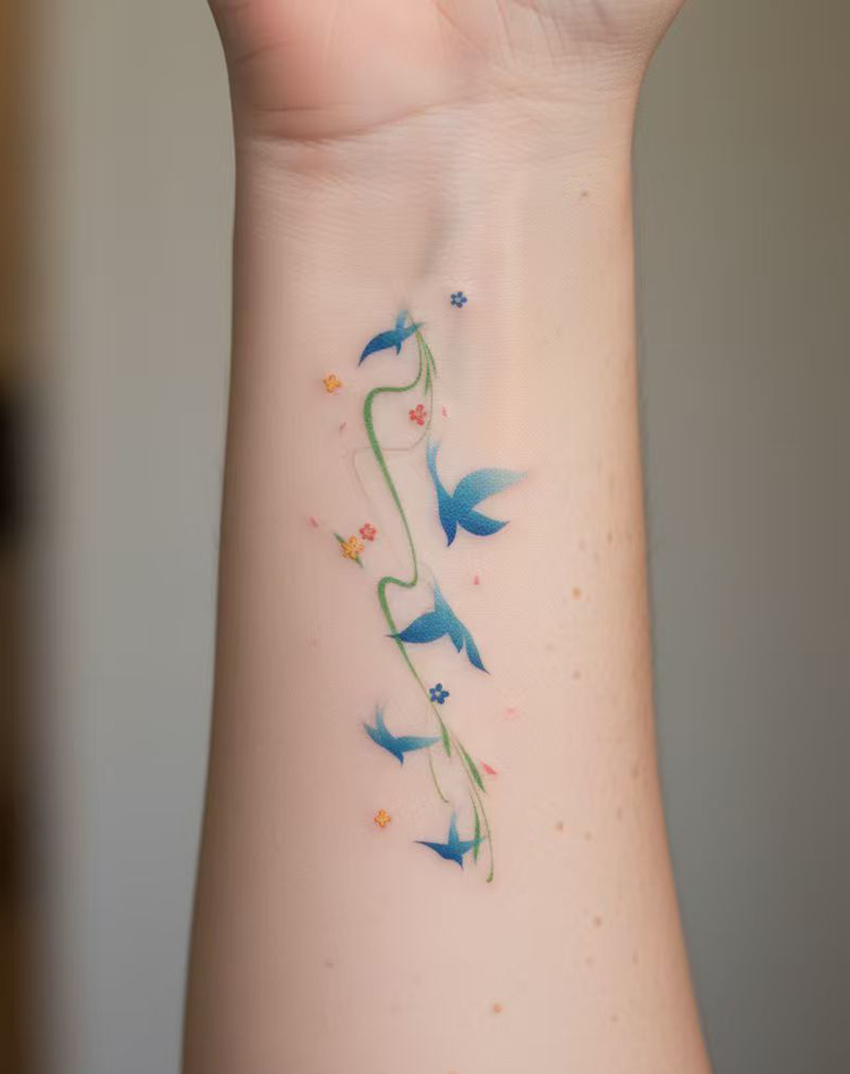 Ascending Spirit Tattoo Temporary Art