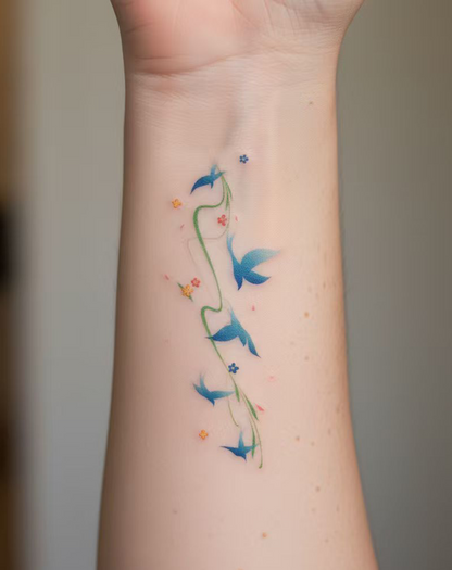 Ascending Spirit Tattoo Temporary Art