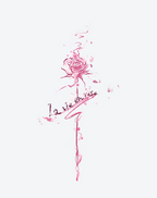 Pink Life Tattoo Stylish Design