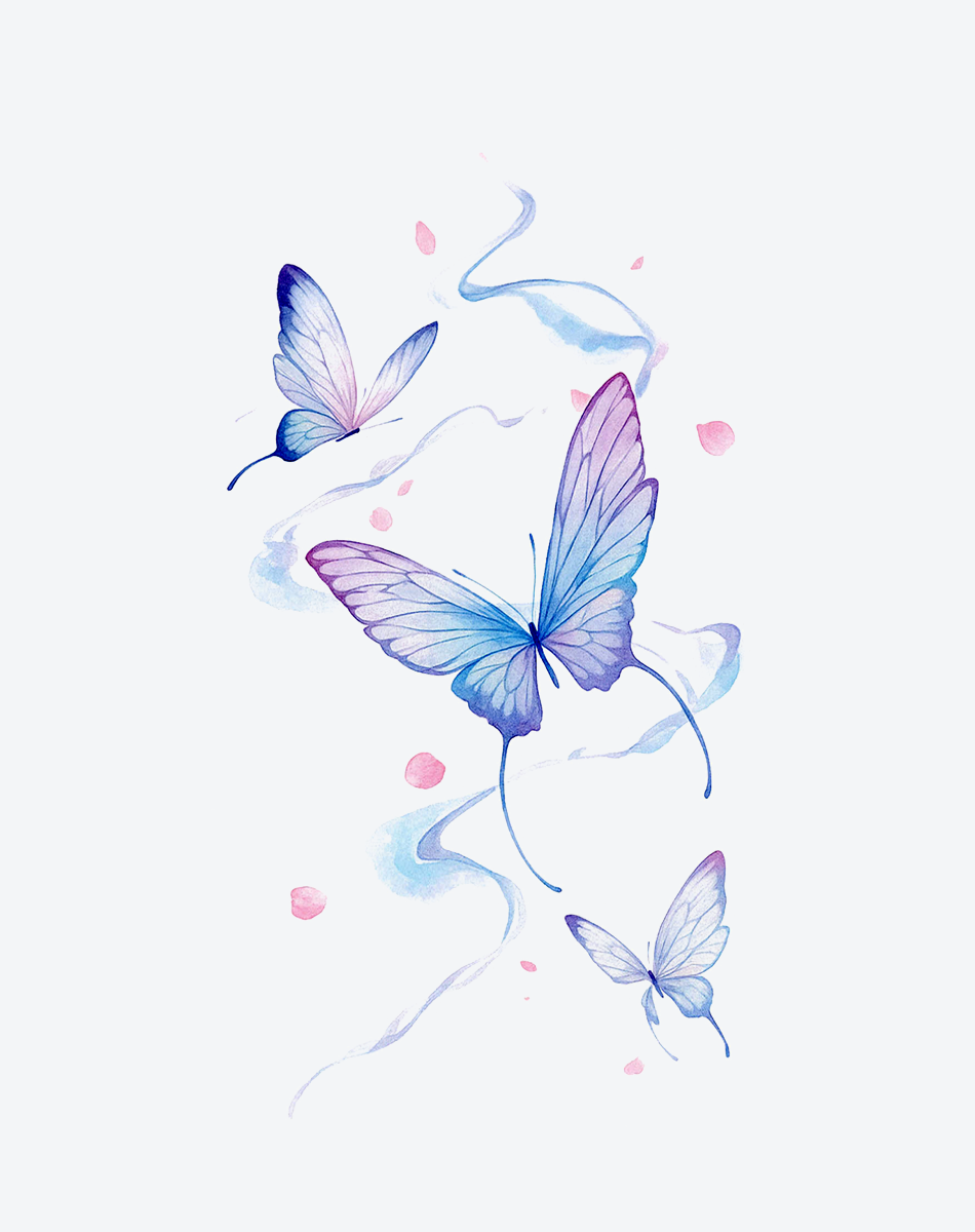 Fluttering Dream Tattoo Magical Design