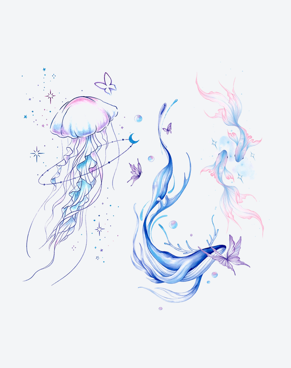 Oceanic Whispers & Fantasy Flight（3 pieces）