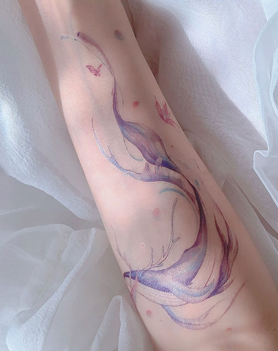Whale Song Tattoo Temporary Art