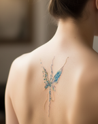 Inkblot Flutter Tattoo Temporary Art