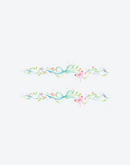 Blooming Ribbons Tattoo Elegant Design