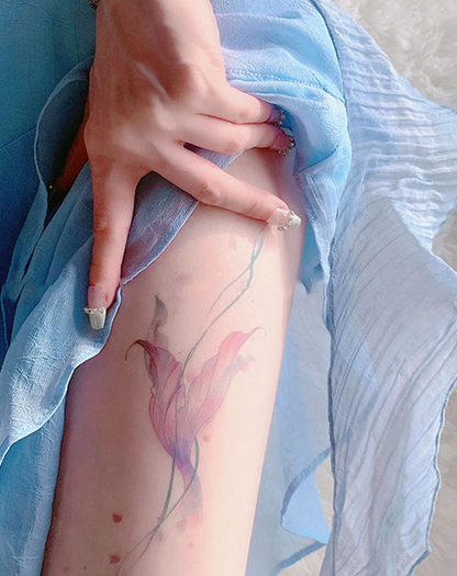 Ethereal Bloom Tattoo Temporary Art