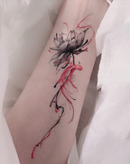 Ethereal Bloom Tattoo Temporary Art