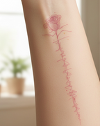 Petal & Pulse Tattoo Temporary Art