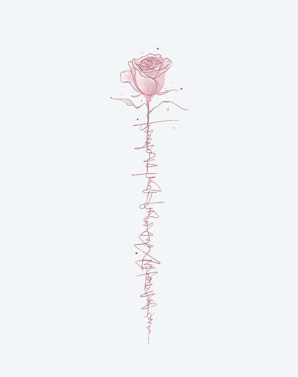 Petal & Pulse Tattoo Floral Design