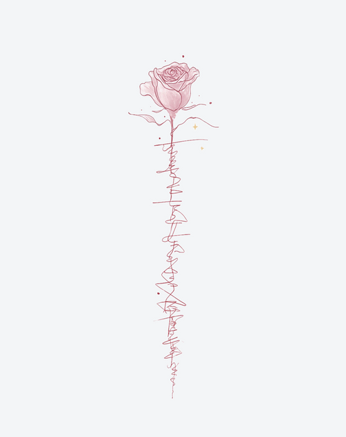 Petal & Pulse Tattoo Floral Design
