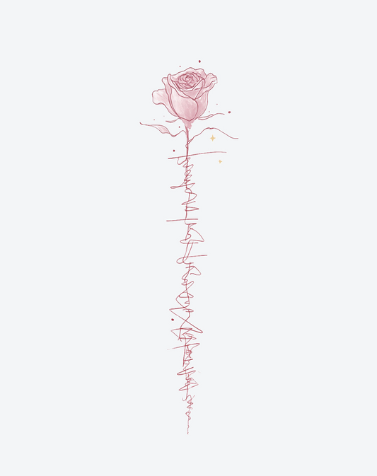 Petal & Pulse Tattoo Floral Design