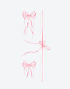 Ethereal Ribbons Tattoo Graceful Design