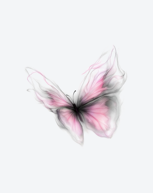 Petal Wing Tattoo Delicate Design