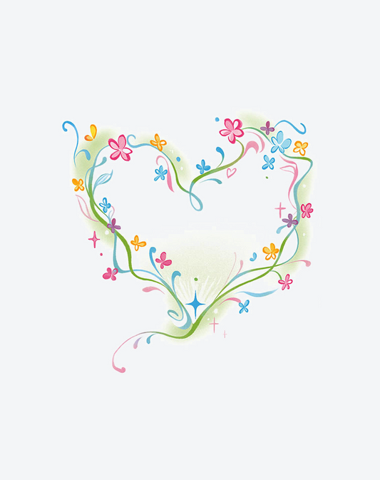 Garden of Hearts Tattoo Romantic Design
