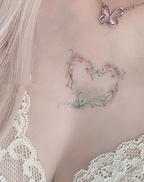 Garden of Hearts Tattoo Temporary Art