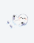 Arctic Otter Tattoo Cute Design