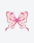 Flutter Bow Tattoo Cute Design