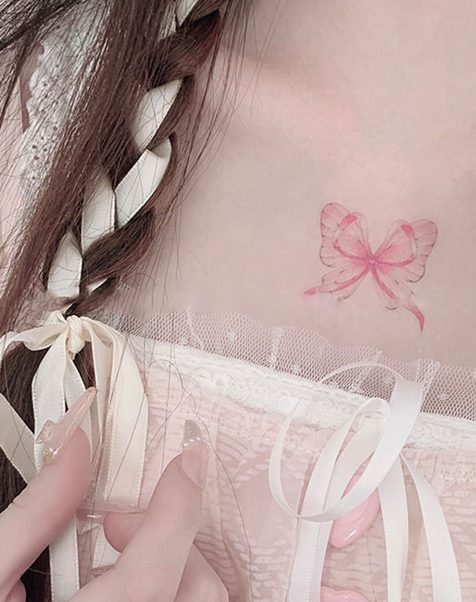 Flutter Bow Tattoo Temporary Art