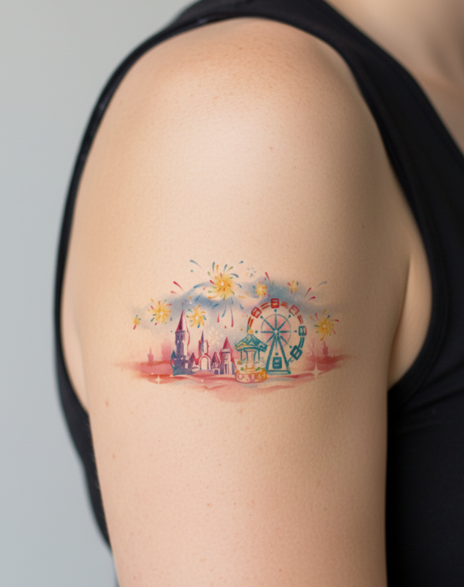 Dreamscape Carnival Tattoo Temporary Art
