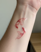 Dancing Koi Tattoo Temporary Art