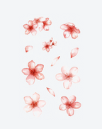 Sakura Petals Tattoo Elegant Design