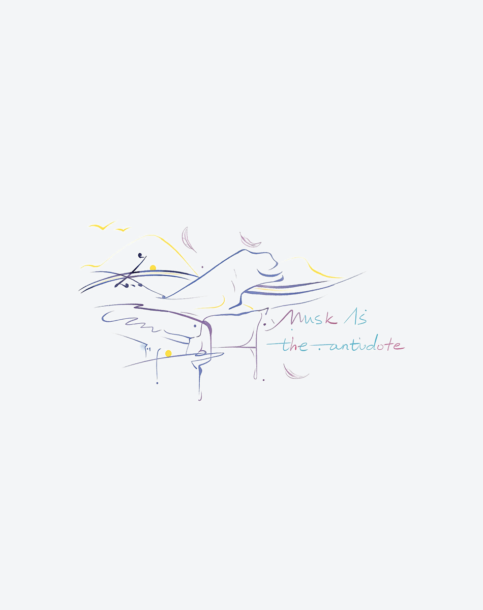 Music is the Antidote Tattoo Musical Design