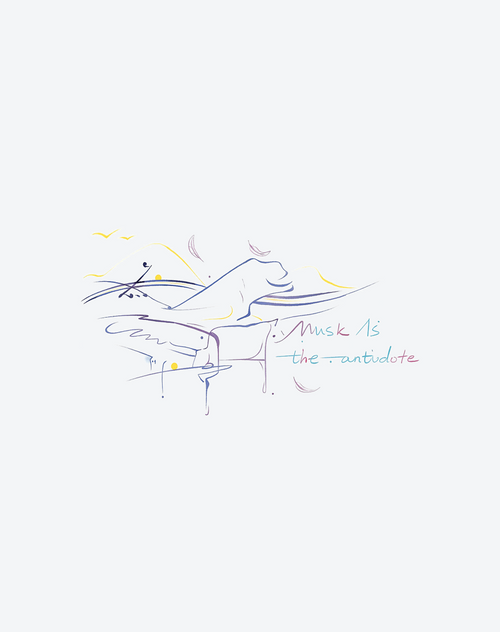 Music is the Antidote Tattoo Musical Design