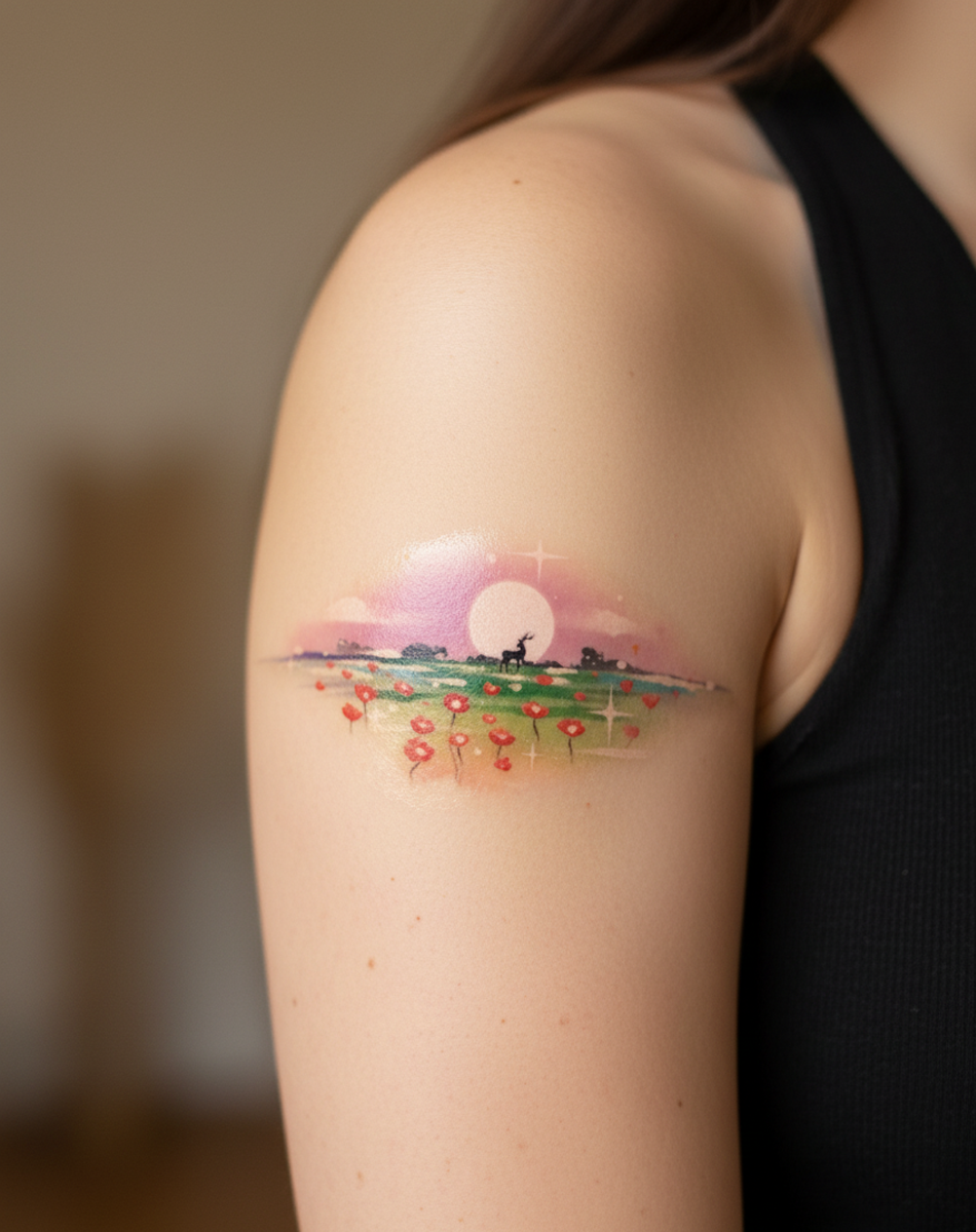 Field of Dreams Tattoo Temporary Art