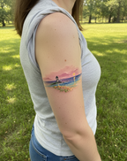 Lighthouse Serenity Tattoo Temporary Art