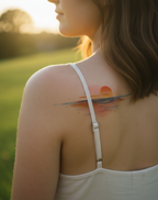 Horizon Glow Tattoo Sunset Design