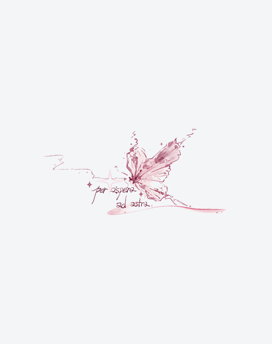 Fluttering Serenity Tattoo Elegant Design