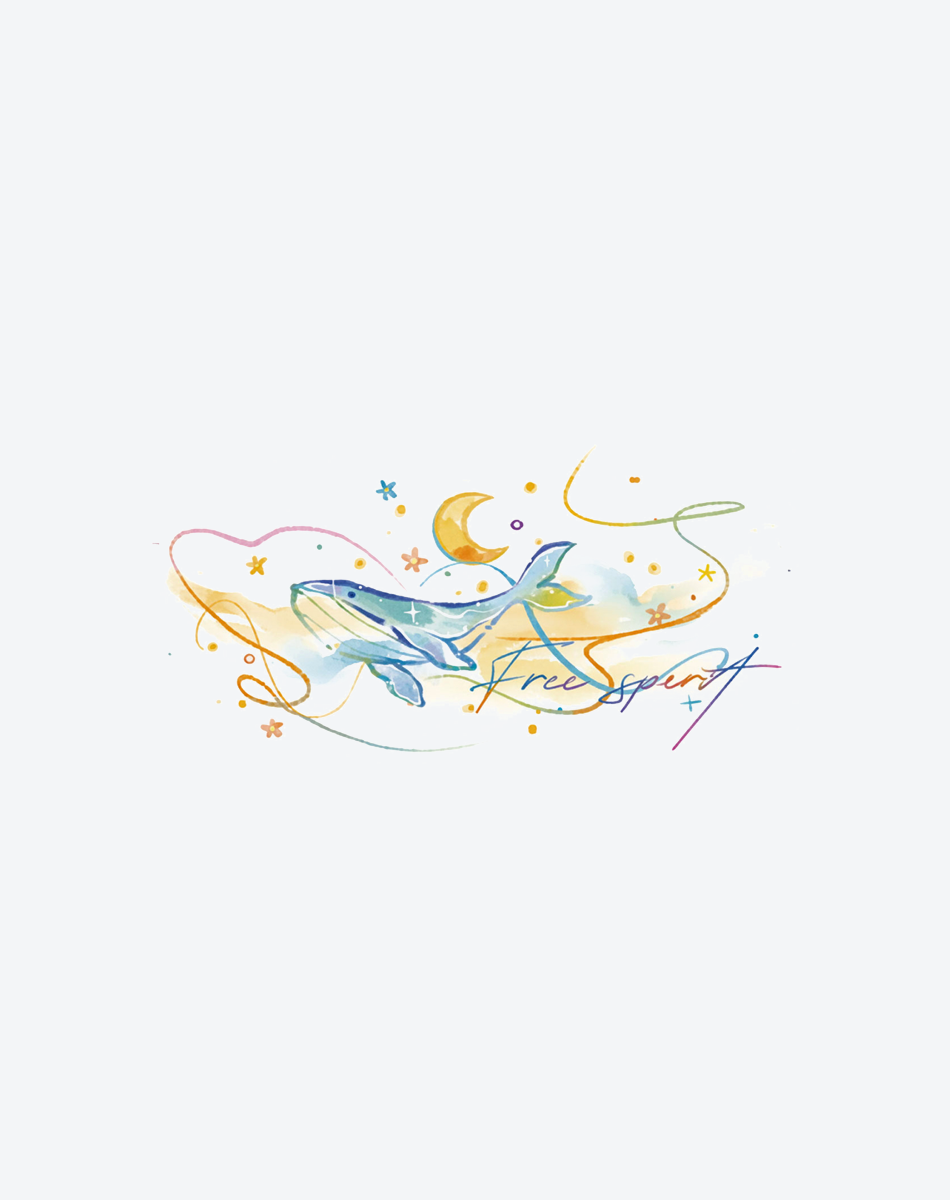 Dream Whale Tattoo Magical Design